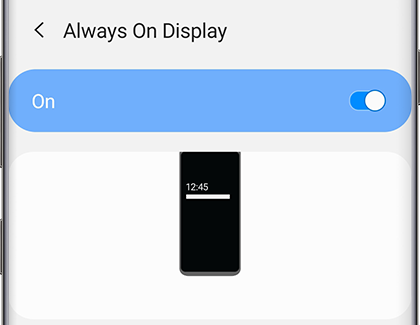 Always On Display turned On Always On Display turned On