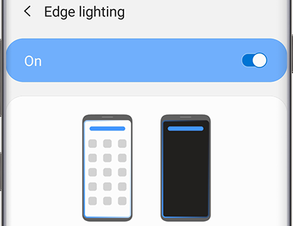 The Edge lighting switch turned on The Edge lighting switch turned on