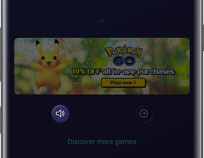 Game Launcher screen with Mute game highlighted Game Launcher screen with Mute game highlighted