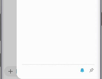 A blue bell next to a thumb tac in Messages app A blue bell next to a thumb tac in Messages app