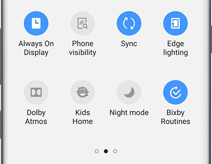 Kids Home on Quick Settings panel in Pie One UI Kids Home on Quick Settings panel in Pie One UI