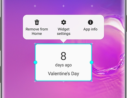 A widget with Remove from Home option A widget with Remove from Home option