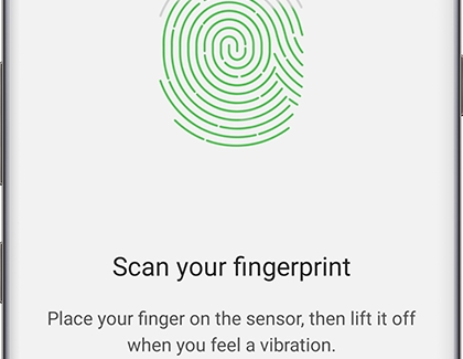 Scan your fingerprint displayed on phone Scan your fingerprint displayed on phone