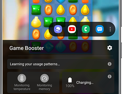 Game Booster screen Game Booster screen