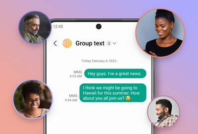 Group text messages on your Samsung Galaxy phone