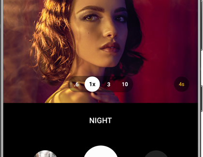 Camera app with Night mode on Galaxy S21 Ultra