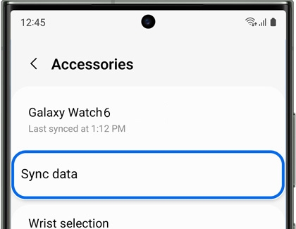 Sync data for Samsung Health Monitor app on a Galaxy phone