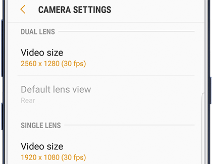 Video Settings in the Gear 360 App