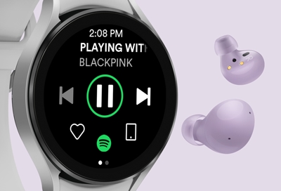 Fitness watch with on sale spotify