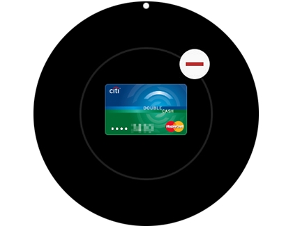 A red minus sign displayed next to a credit card