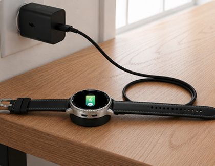 Samsung wireless charging pad and power adapter.