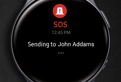 Samsung smart watch in an emergency 