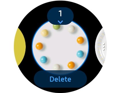 An image selected to be deleted from the Galaxy Watch Active2 An image selected to be deleted from the Galaxy Watch Active2