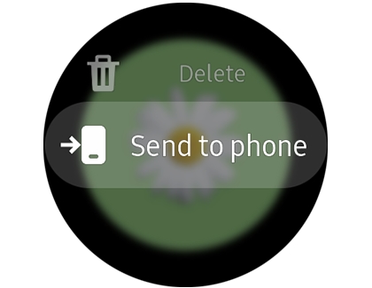 Galaxy Watch Active2 sending an image to the connected phone Galaxy Watch Active2 sending an image to the connected phone