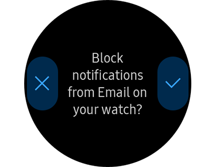 Manage notifications in the Galaxy Wearable app on a phone Manage notifications in the Galaxy Wearable app to block notifications menu on a phone for a Galaxy Watch Active2