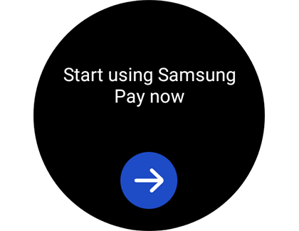Screen to initiate Samsung Pay setup process