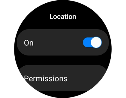Location switched on with a Samsung smart watch