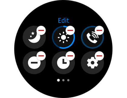 Circle icons with a minus in the upper right side on the Quick setting Circle icons with a minus in the upper right side on the Quick setting