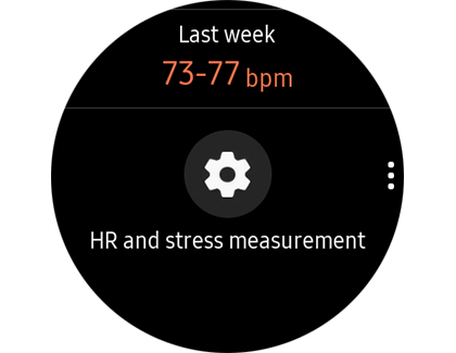 Auto HR settings on the Galaxy Watch