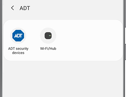 Add ADT screen with ADT security devices and Wi-Fi/Hub choices Add ADT screen with ADT security devices and Wi-Fi/Hub choices
