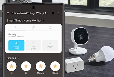 Smart Home Monitor screen in SmartThings Smart Home Monitor screen in SmartThings