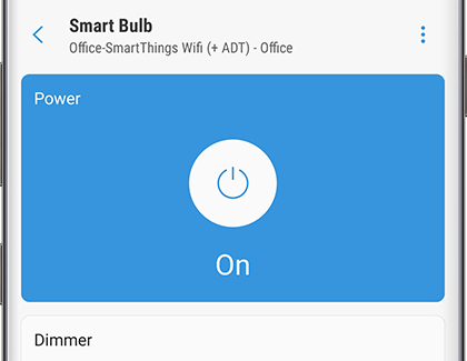 Smart Bulb turned on via SmartThings Smart Bulb turned on via SmartThings