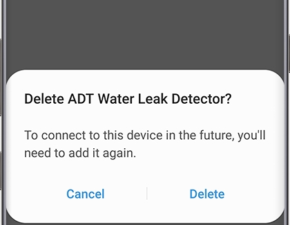Remove a ADT Water Leak Detector from the ADT Security Hub Remove a ADT Water Leak Detector from the ADT Security Hub