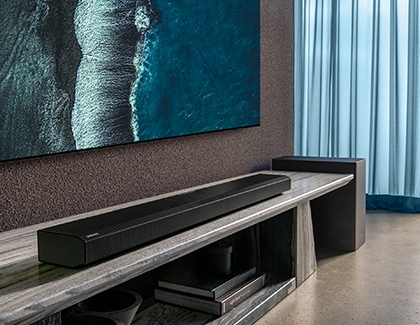 Samsung TV connected to bluetooth soundbar