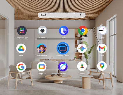 Apps screen showing the options menu for the Samsung TV Plus app with the Uninstall App option highlighted.