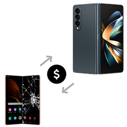 Own an old device? Get guaranteed trade-in credit toward Galaxy Z Fold4§ Own an old device? Get guaranteed trade-in credit toward Galaxy Z Fold4§