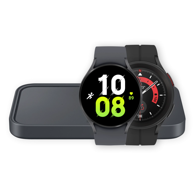 Pre-order Galaxy Watch5 Pro or Watch5 and get a Duo Charger Pad on us plus bulk savings Pre-order Galaxy Watch5 Pro or Watch5 and get a Duo Charger Pad on us plus bulk savings
