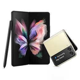 Get the highest online instant trade-in valuesᵝ with Galaxy Z Fold3 5G or Z Flip3 5Gθ Get the highest online instant trade-in valuesᵝ with Galaxy Z Fold3 5G or Z Flip3 5Gθ