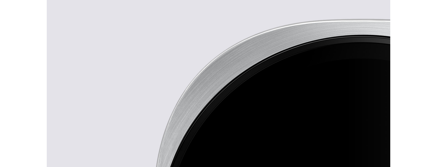 A zoomed-in view of Galaxy Watch8's edge showing the cushion design.