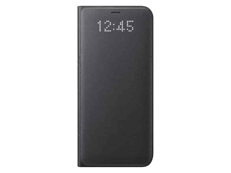 Galaxy S8 LED Wallet Cover, Black