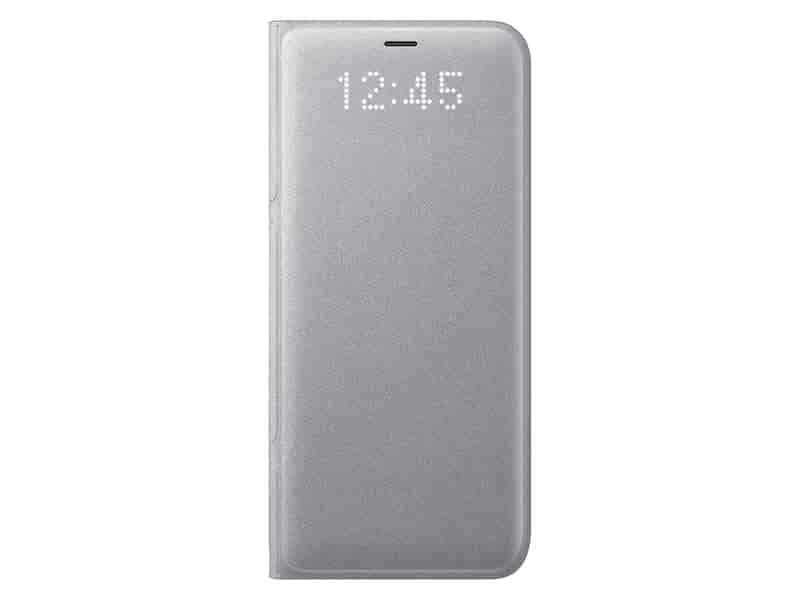 Galaxy S8 LED Wallet Cover, Silver