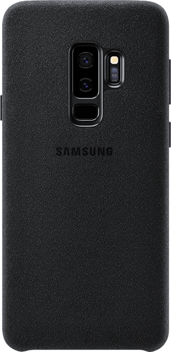 Galaxy S9+ Black Alcantara Cover Back