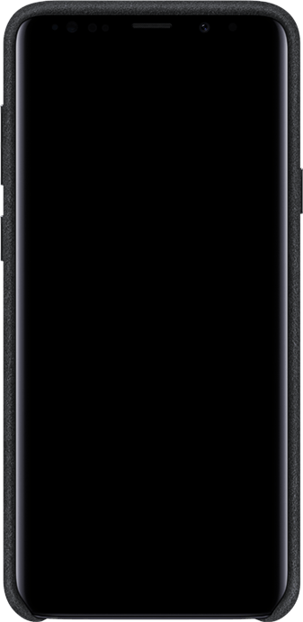 Galaxy S9+ Black Alcantara Cover Front