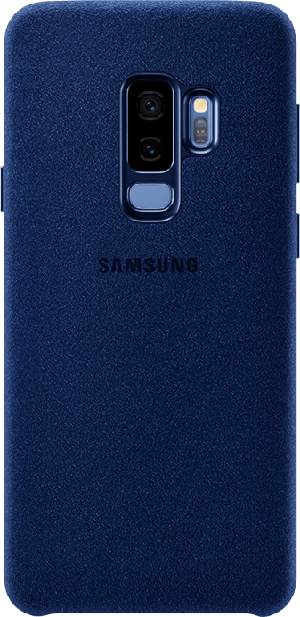 Galaxy S9+ Blue Alcantara Cover Back