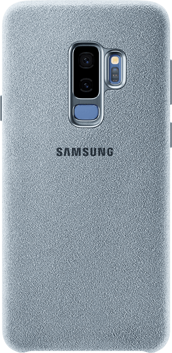 Galaxy S9+ Mint Alcantara Cover Back