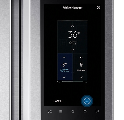 Using Power Freeze on the Family Hub Refrigerator (RF9500K)