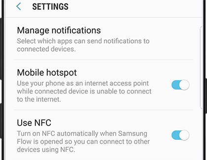 samsung flow not finding device