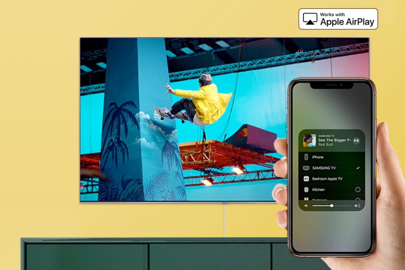 apple airplay the frame