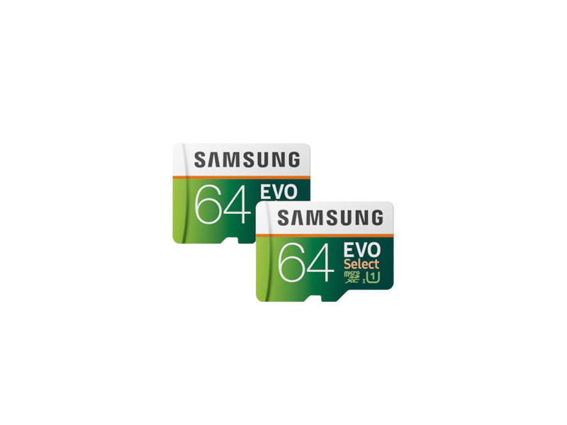 EVO Select microSDXC Memory Card 64GB - 2 Pack