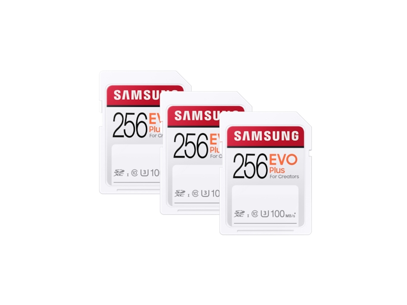 Tickling ballet class EVO Plus SDXC Full-size SD Card 256GB - 3 Pack Memory & Storage -  BNDL-1617373210753 | Samsung US