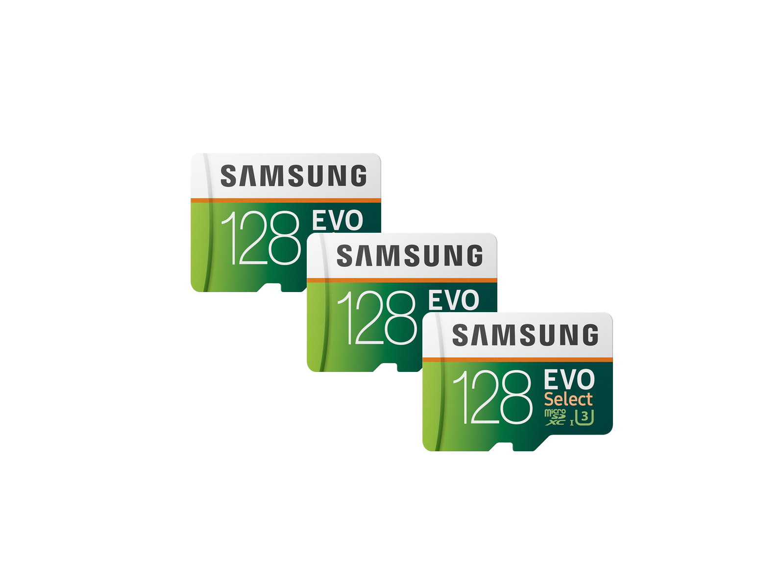 EVO Select microSDXC Memory Card 128GB - 3 Pack