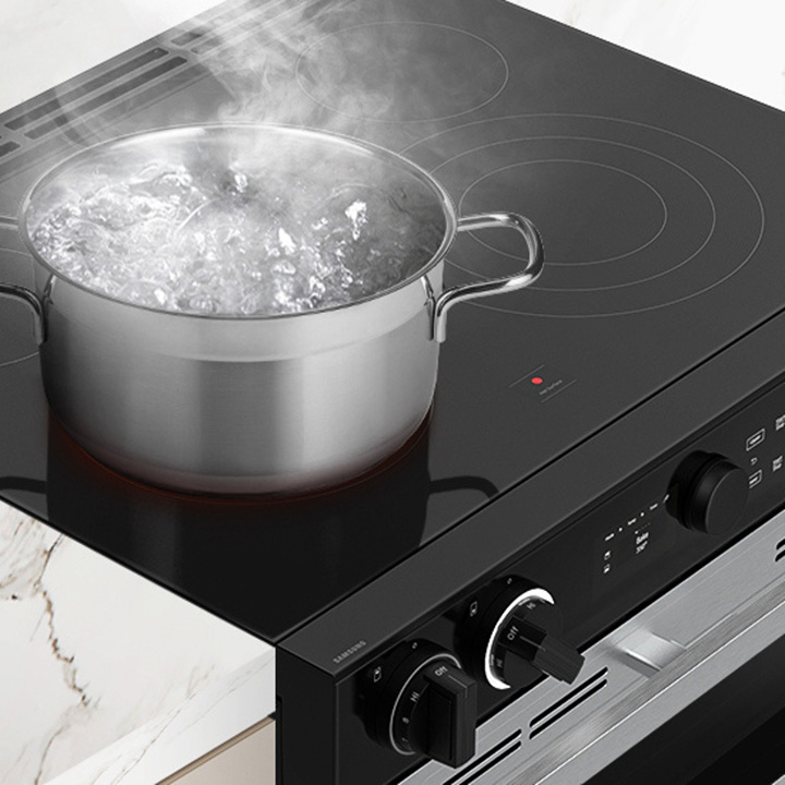 Samsung Stainless Steel Slide-In Electric Range with Express Boil™