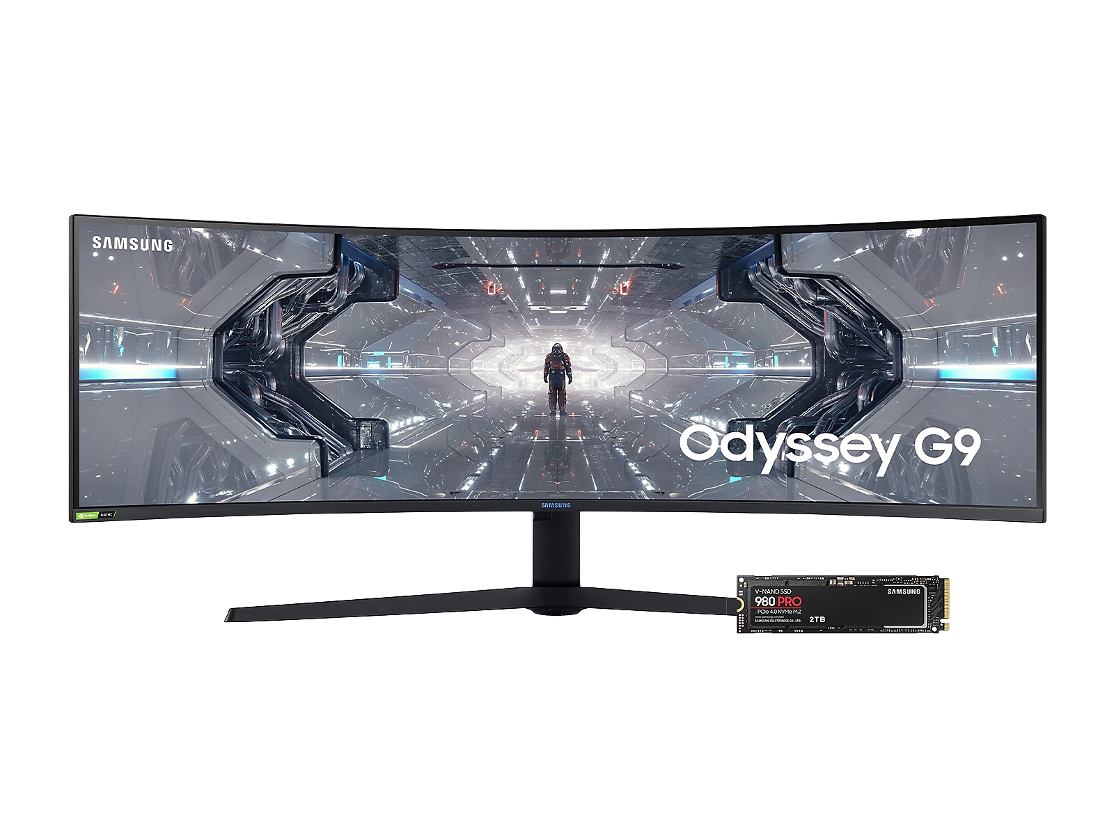 Samsung 49" Odyssey G9 Gaming Monitor and 980 PRO NVMe® 2TB SSD(BNDL-1631559017878)