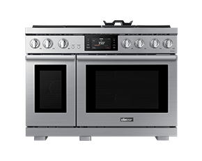 48 Inch Dual Fuel Steam Range with Embedded Griddle