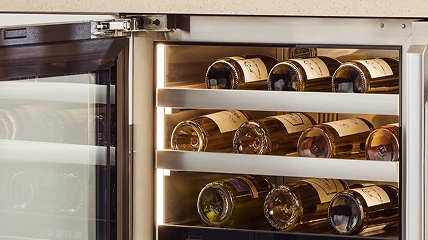 SMETA 19 Bottle Wine Cooler - Stainless Steel Under Counter Wine Refrigerator, Quiet Compressor - View #2