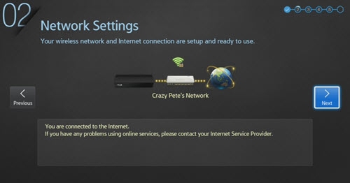 samsung blu ray mac address